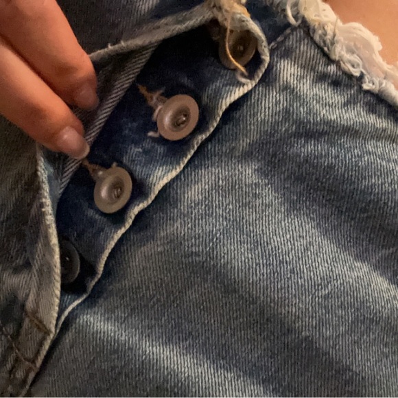 Farfetch Unravel Project Frayed Detail Slim Light Blue Jeans Raw Hem Size 28 - Picture 12 of 15